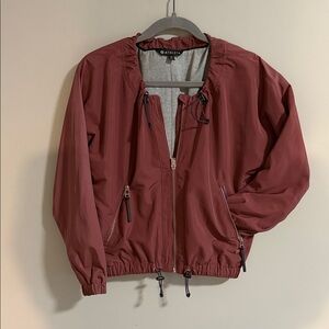 Athleta Burgundy Windbreaker Jacket